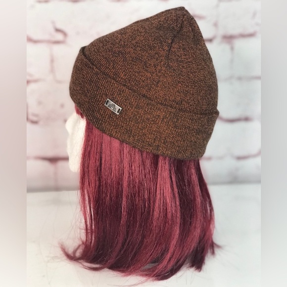 EASTERN MOUNTAIN SPORTS Unisex beanie knit cap hat brown and black One Size NWT - Picture 12 of 16